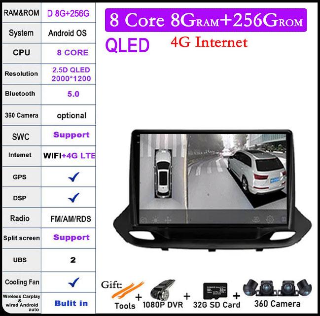 Android 14 For Chevrolet Menlo 2020 - 2022 Car Radio Carplay DSP Auto 4G+WIFI QLED Multimedia Video Player GPS Navigation