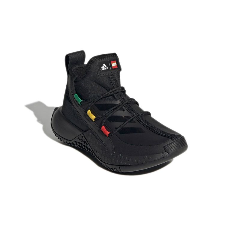 Adidas Lego X  Sport Mid K Collaboration Comfortable Sports Durable Breathable Mid-Top Kids Running Shoes Kids Running Shoes Charcoal FZ5504