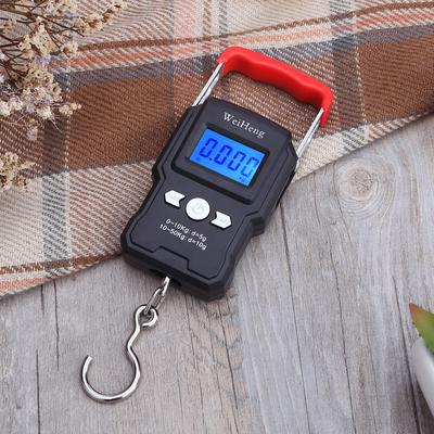 50Kg/5g LCD Digital Display Backlight Portable Hanging Hook Scale Double