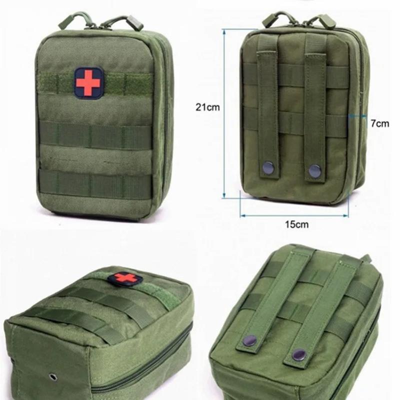 Camping Bag Survival First Aid Kit Bag Medical Waist Pack Emergency Travel Camping Oxford Molle Pouch