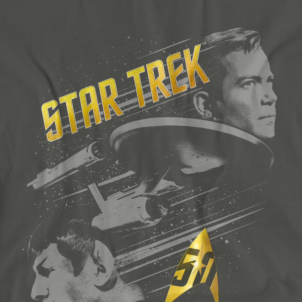 Star Trek Unisex Adult 50 Year Frontier T-Shirt