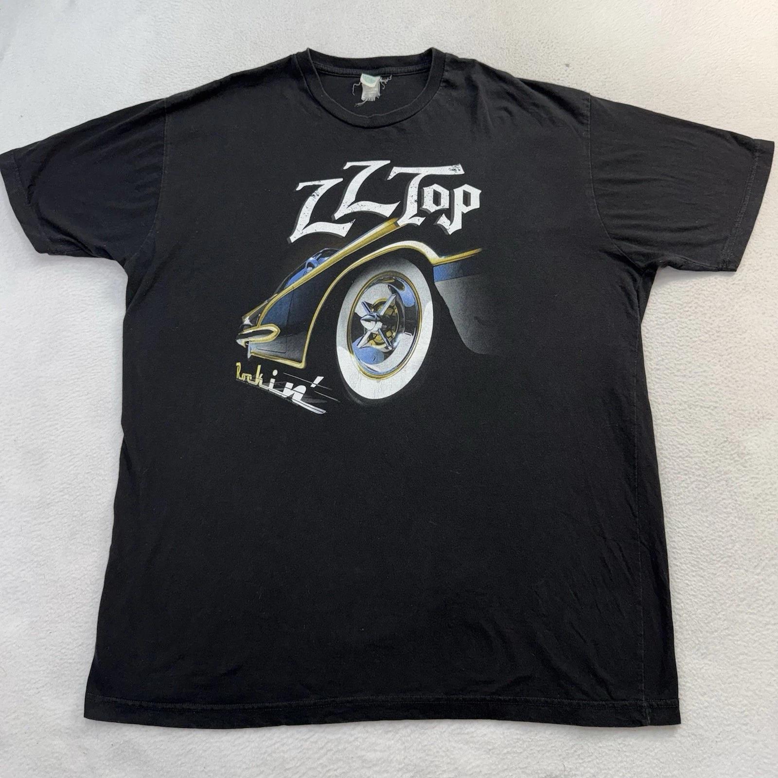 

ZZ Top Rockin Vintage 80s 90s Style Band Tee T-Shirt Licensed Dated 2011 2XL M