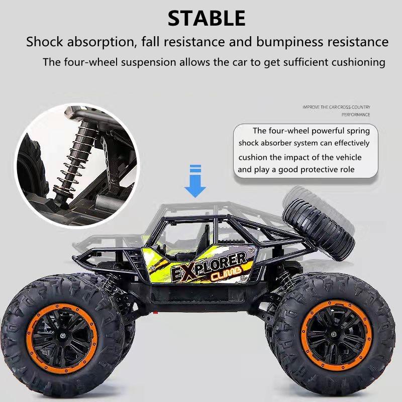 1:16 RC Car 20KM/H 4WD Remote Control Vehicle 2.4Ghz Monster Truck Buggy Off-Road Toys