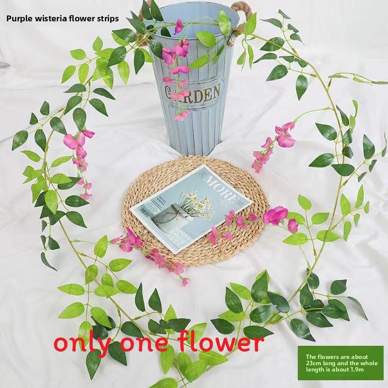 Wisteria Artificial Flowers For Garden Decor With Durable Plastic Vine For Indoor And Outdoor Use