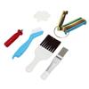 Air Conditioner Fin Cleaner Set 3 Different Fin Comb Condenser Fin Straightener and 2 Different Brush Condenser