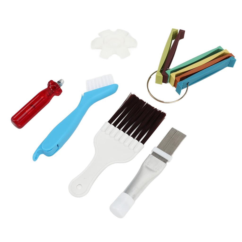 Air Conditioner Fin Cleaner Set 3 Different Fin Comb Condenser Fin Straightener and 2 Different Brush Condenser