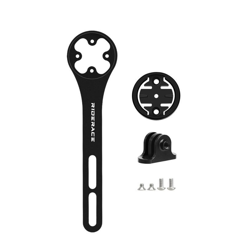 Suporte para câmera de computador de bicicleta RIDERACE Suporte de liga de alumínio para guidão de bicicleta Suporte para ciclismo de estrada e montanha para Garmin