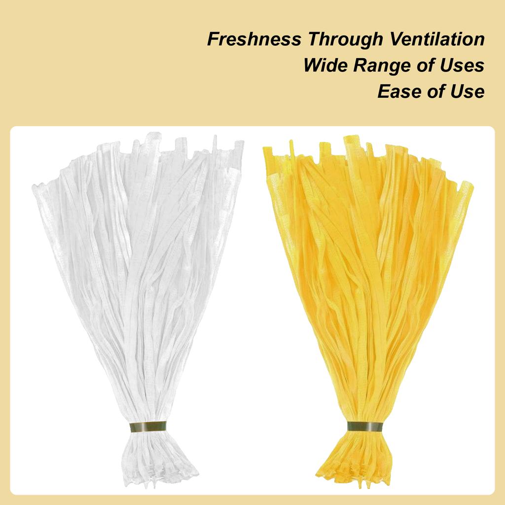 100Pcs 40cm Plastic Mesh Net Bags Food Packaging Bag Reusable For Vegetable Fruit Egg Nuts Household Storage Organizer