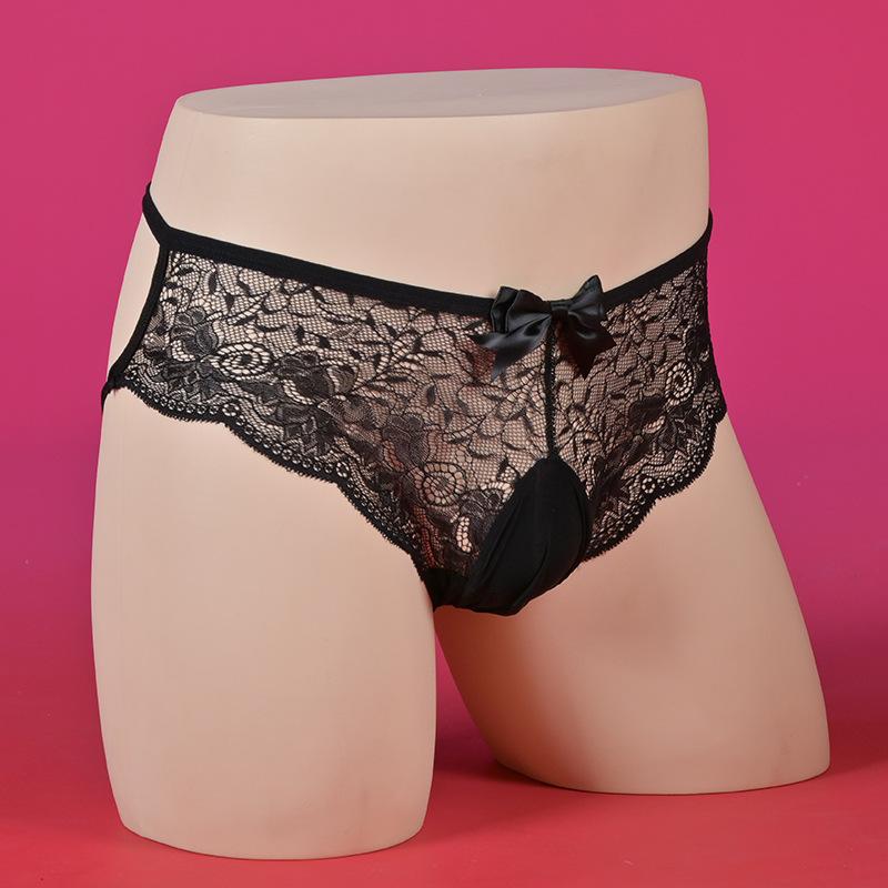 Δαντελωτό Διάφανο Sissy Pouch Σλιπ Σέξι Δαντελωτό Διάφανο Σλιπ Γκέι Άνδρας Με Διαχωρισμό Για Κούκλα Εσωρούχα JK Καμαριέρα Άνδρας Σλιπ
