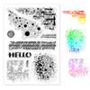 PVC Plastic Stamps for DIY Scrapbooking Photo Album Decorative Cards Making Stamp Sheets Word 16x11x0.3cm