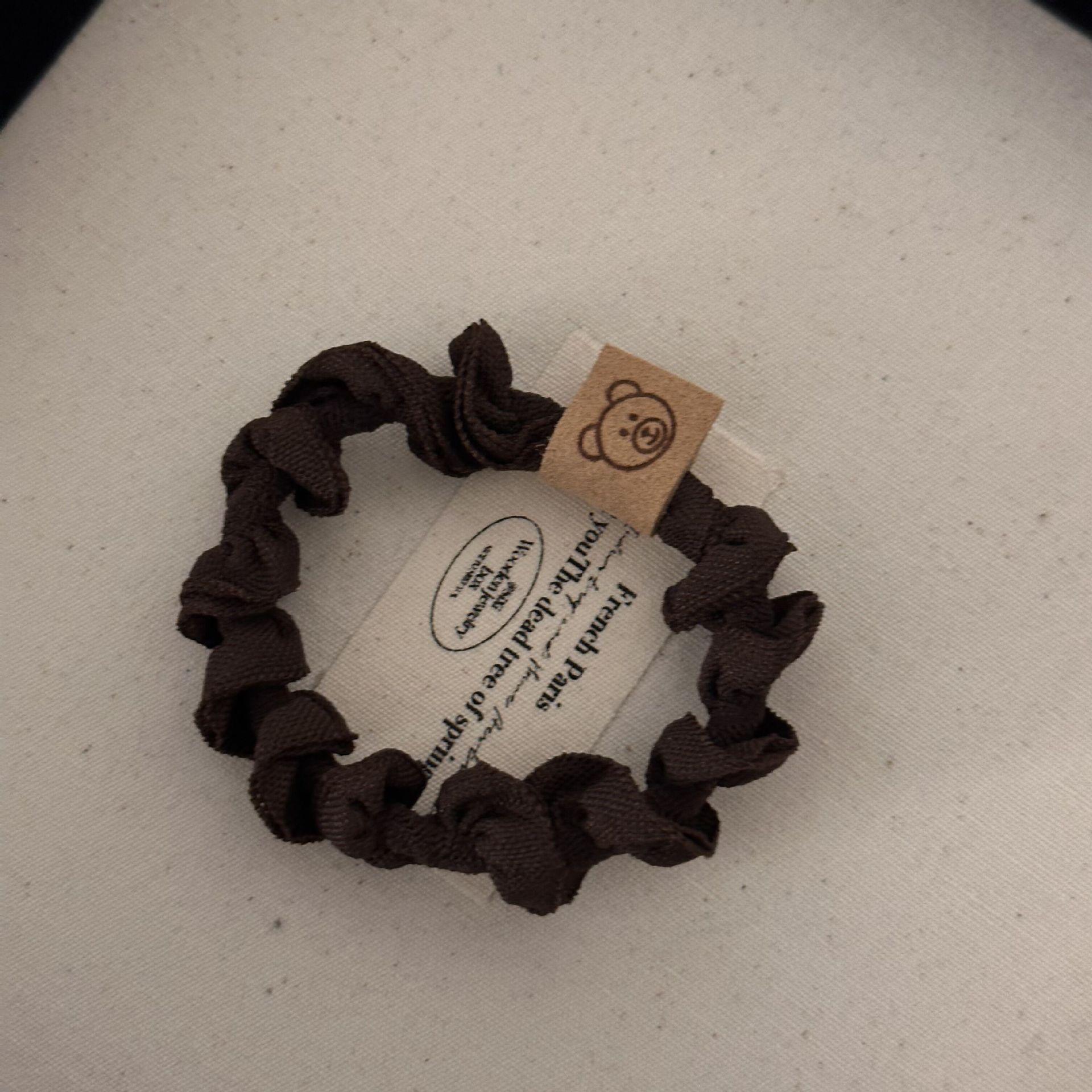 

Резинка для волос в стиле хай-энд, резинка для волос без кишок, резинка, резинка для волос, аксессуар для волос темный кофе