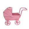 Miniature Dollhouses Pram Accessory 1/12 Scale, Realistic Stroller Bassinet Stroller Model Baby Pram