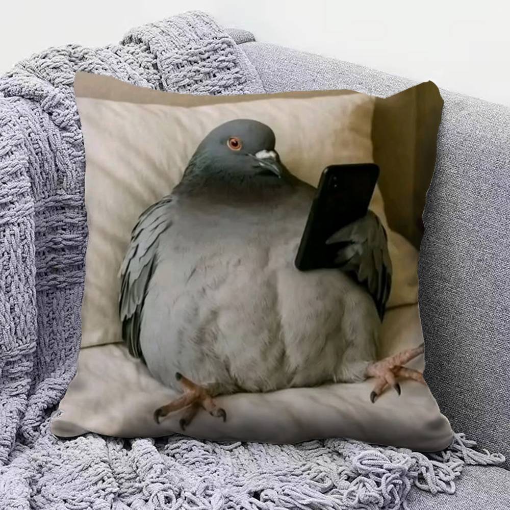 pigeon FFunny MEME  Home Sofa Cushion Covers and Aecorative Custom Pillow Covers