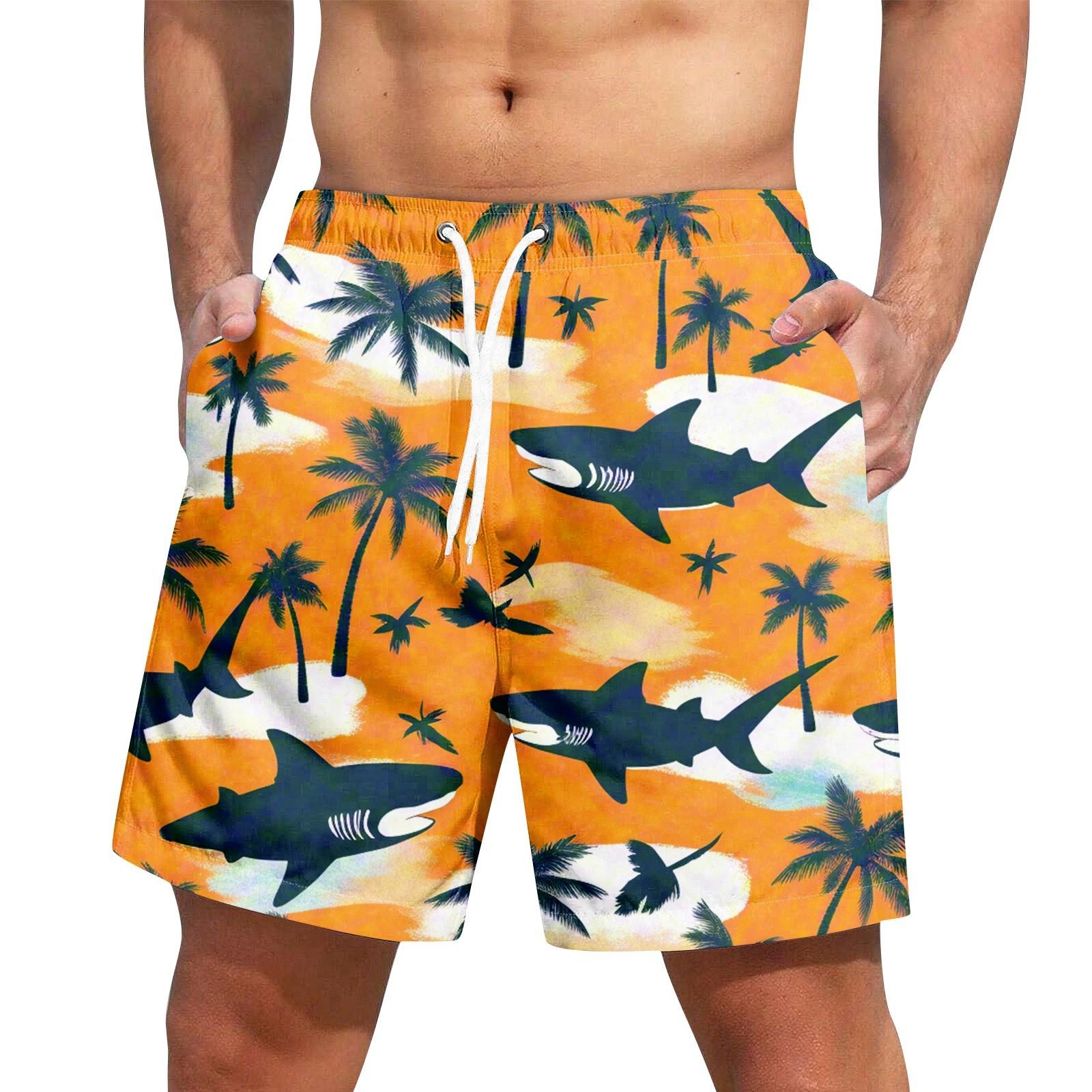 

Мужские гавайские шорты на шнуровке, повседневные брюки XXXXL белый