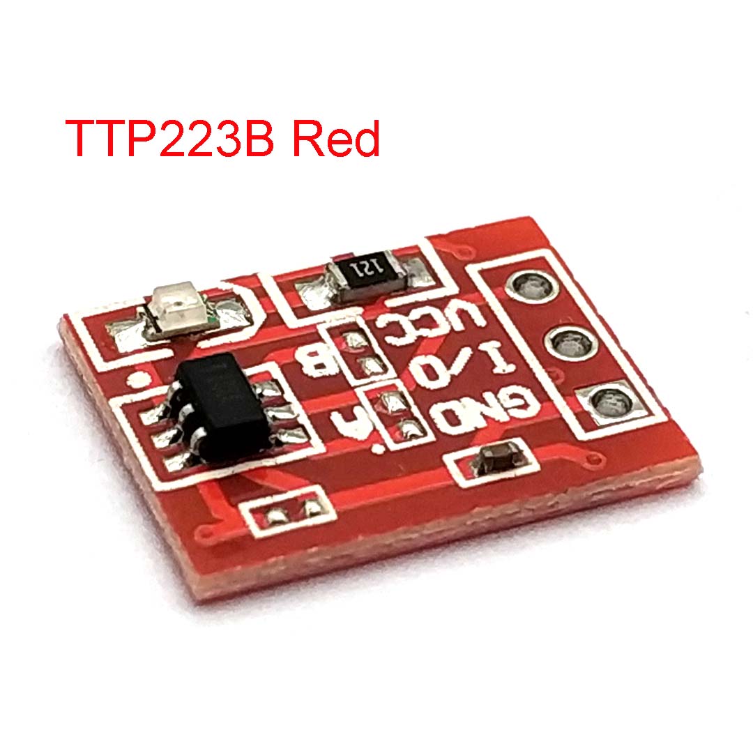 

TTP223 TTP223B TTP224 TTP226 TTP229 Модуль сенсорної кнопки 1 4 8 16 каналів Самофіксуючий сенсорний перемикач Сенсорний модуль перемикача TTP223B Red