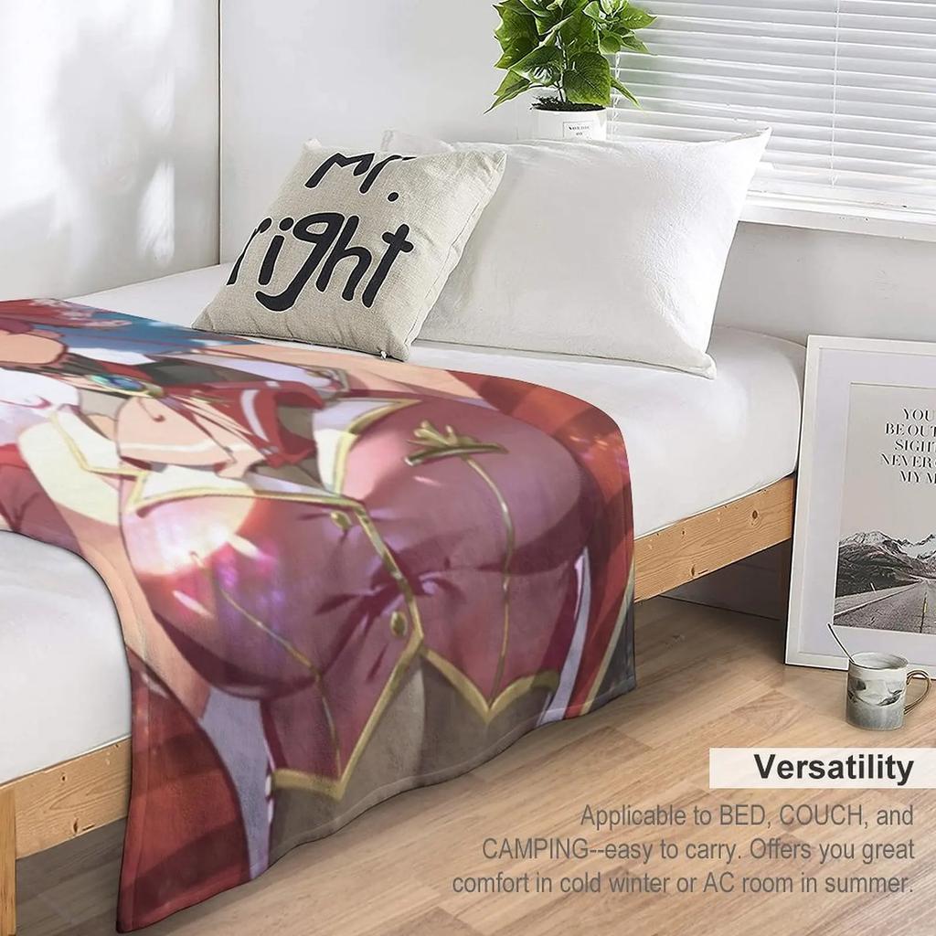 Houshou Marine Wearing Pirate Suits Throw Blanket Blanket Fluffy Hairy Blanket Manga