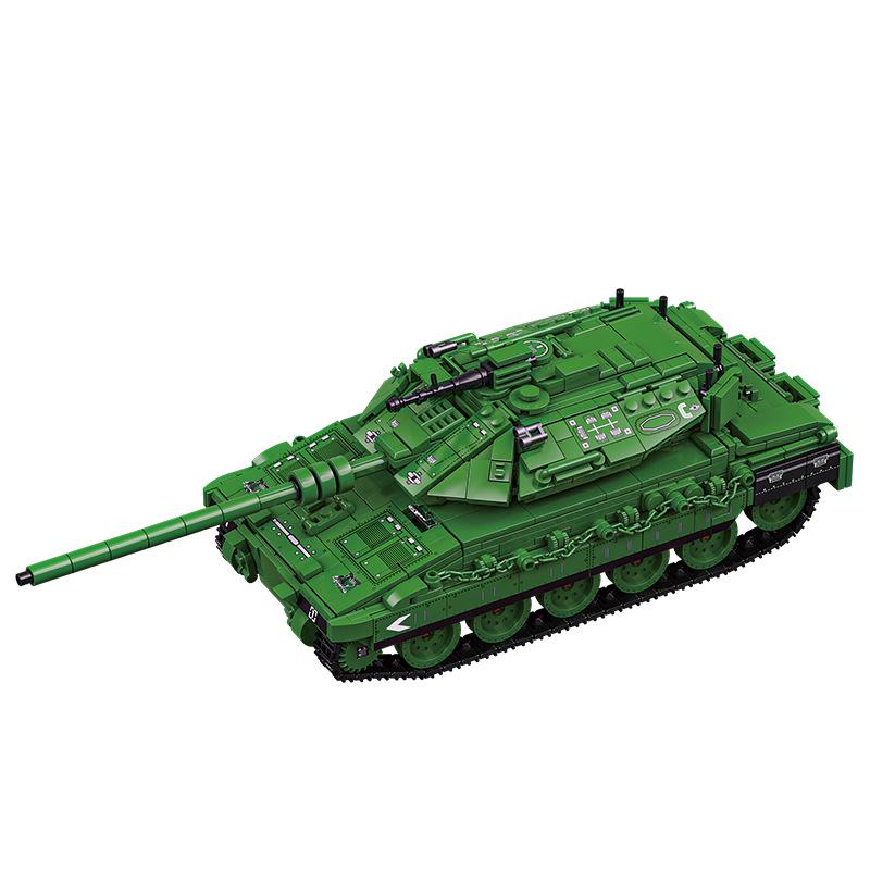 Merkava Leopard 2A7 Tank Model Building Blocks - Children's Educational Toy