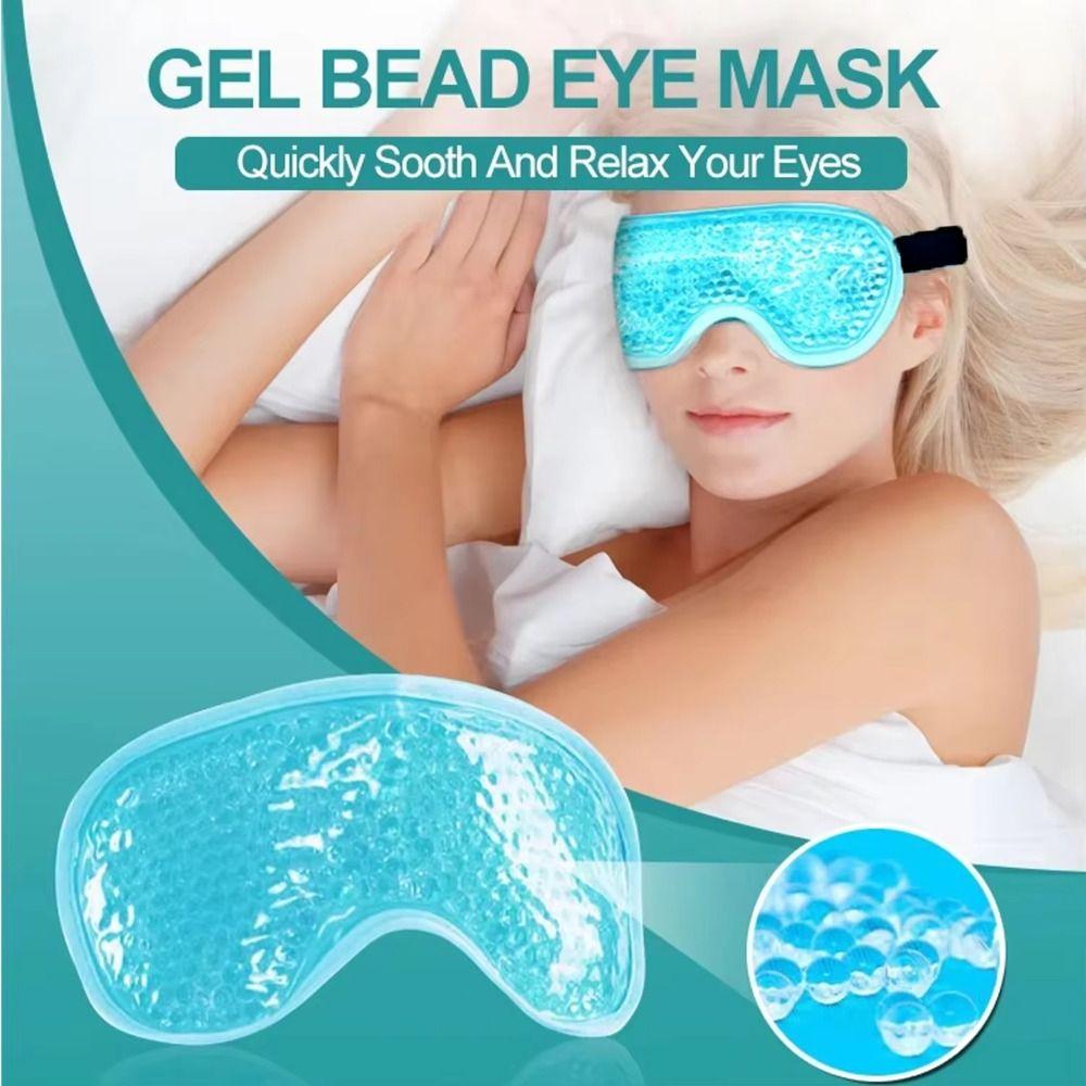 Portable Reusable Gel Eye Mask Soft Compressed Soothing Dual Use Hot Cooling Eye Mask Sleeping Eye Masks Puffy Eyes