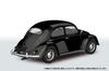 Aoshima Bunka Kyozai Scale Rakupla Snap Kit Volkswagen Beetle Black Plastic Model Kit 1/32 No. 20-BK Pre-Colored (Car)