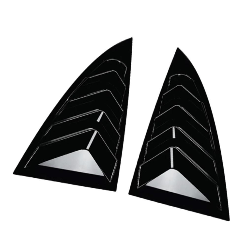 2pcs Rear Car Window Shutter Cover for Tesla Model 3 2024-2025 Louver Side Vent Trim Triangle Accessorie
