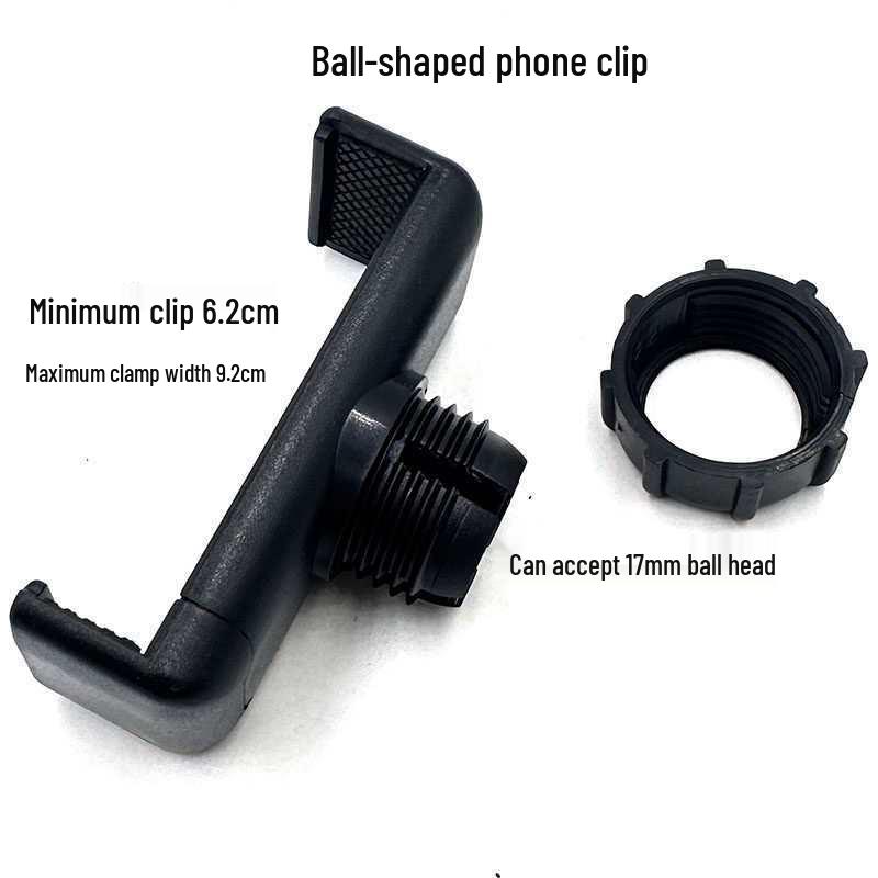 Universal Metal Claw Head Stand with Tablet and Phone Clip & Hose Adapter