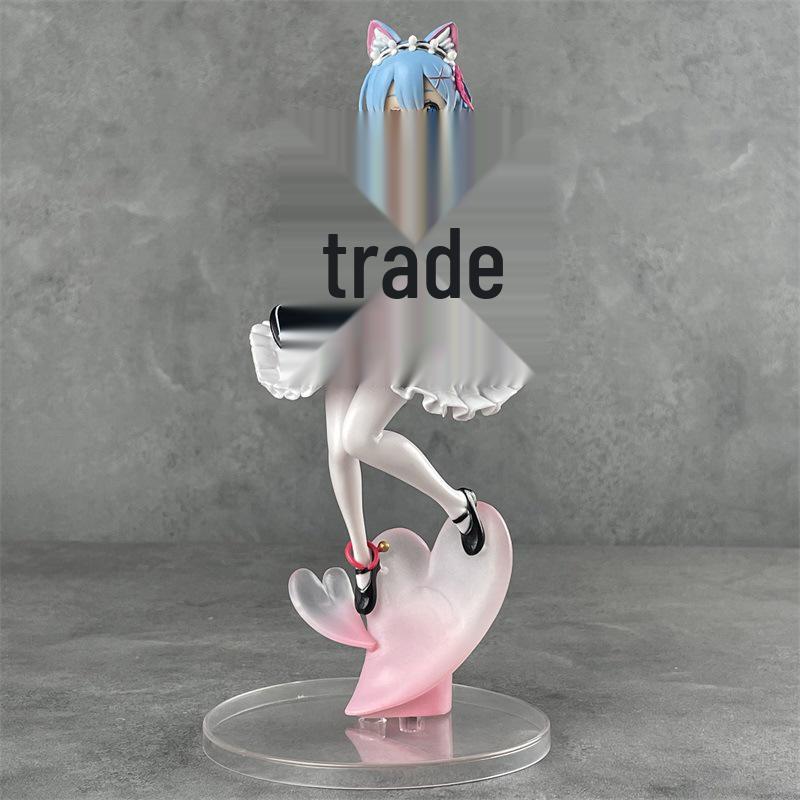 Re:Zero Rem Maid Cat Ear Anime Figure with Box