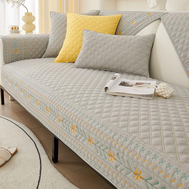 Nordic Cotton Sofa Covers for Living Room Bohemian Embroidery Universal Sofa Cushion Towel Home Non-Slip Couch Slipcovers 1PC