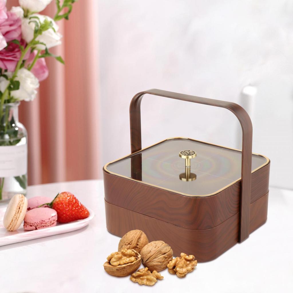 Dried Fruit Tray with Lid Dry Fruit Platter Tray Snack Serving Plate Dishes Food Storage Container Box for Nuts Dinner Table