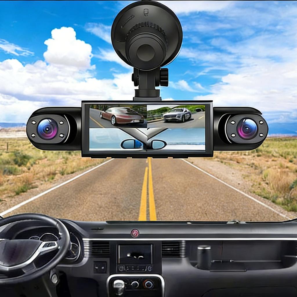 Car  cam 1080P 4 Channel Front Rear Left Right   Cam with Sensor   Recording Supports WiFi Mobile APP