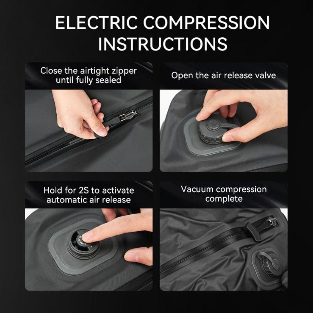 With Built-in Pump Electric Vacuum Compression Bag 25L Vacuum Storage Bag Backpack