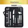 Outdoor BBQ Stainless Steel Tool Set: Knife, Fork, and Spatula