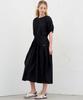 MITTE Flare Pin-Tuck Dress_Black