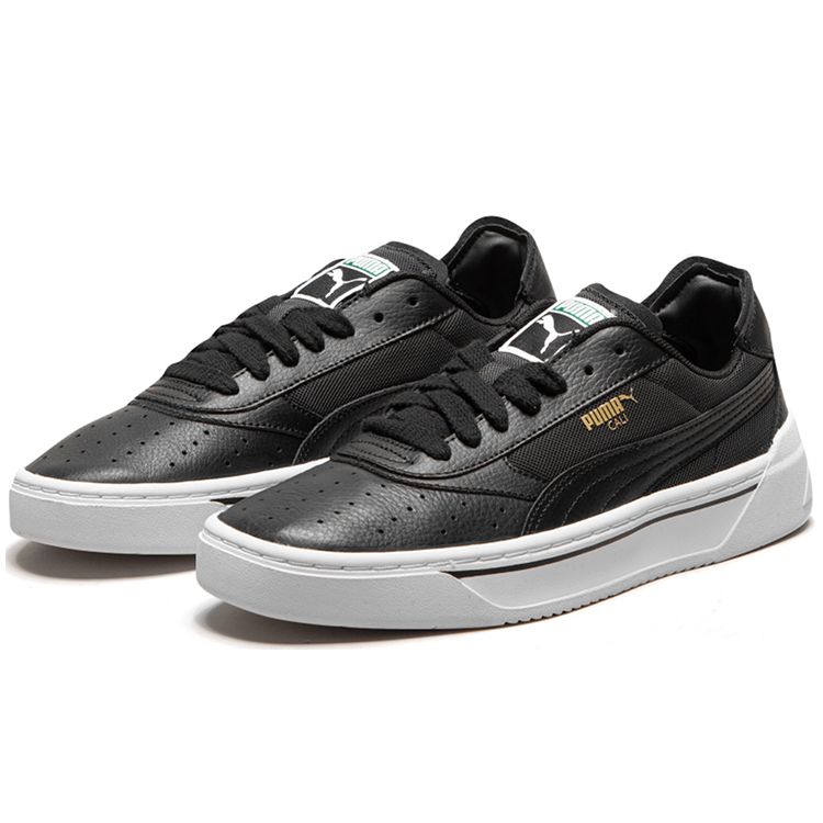 Puma Cali Series Comfortable Daily Low-Top Sneakers Unisex Sneakers Black Green 369337-01
