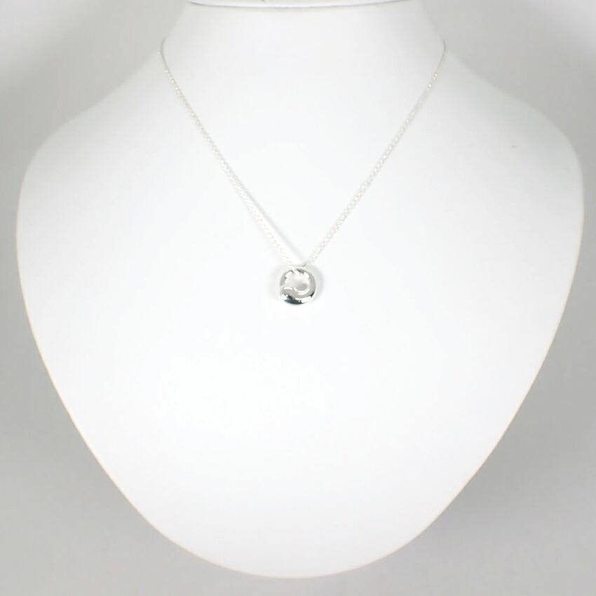[Used] TIFFANY/Tiffany 925 Eternal Circle Pendant/Necklace/j11-5