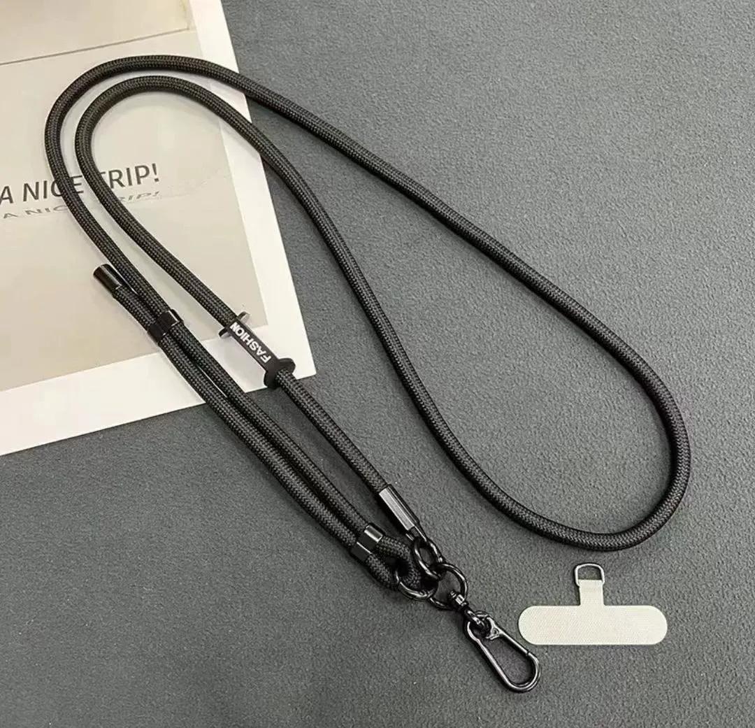 Adjustable 32 Spindles Nylon Crossbody Mobile Phone Lanyard 7mm Polyester Multi-Function Anti-Lost TPU Wrist Strap Clip Ins Sports&Nylon