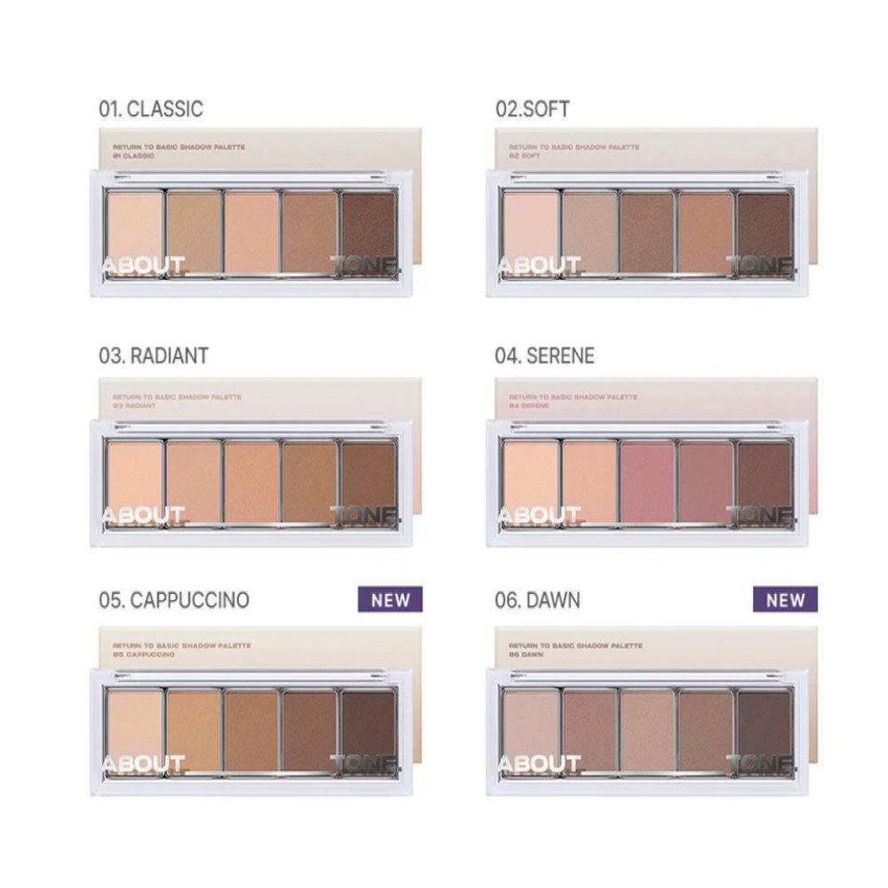 ABOUT_TONE Return To Basic Shadow Palette 6 Options