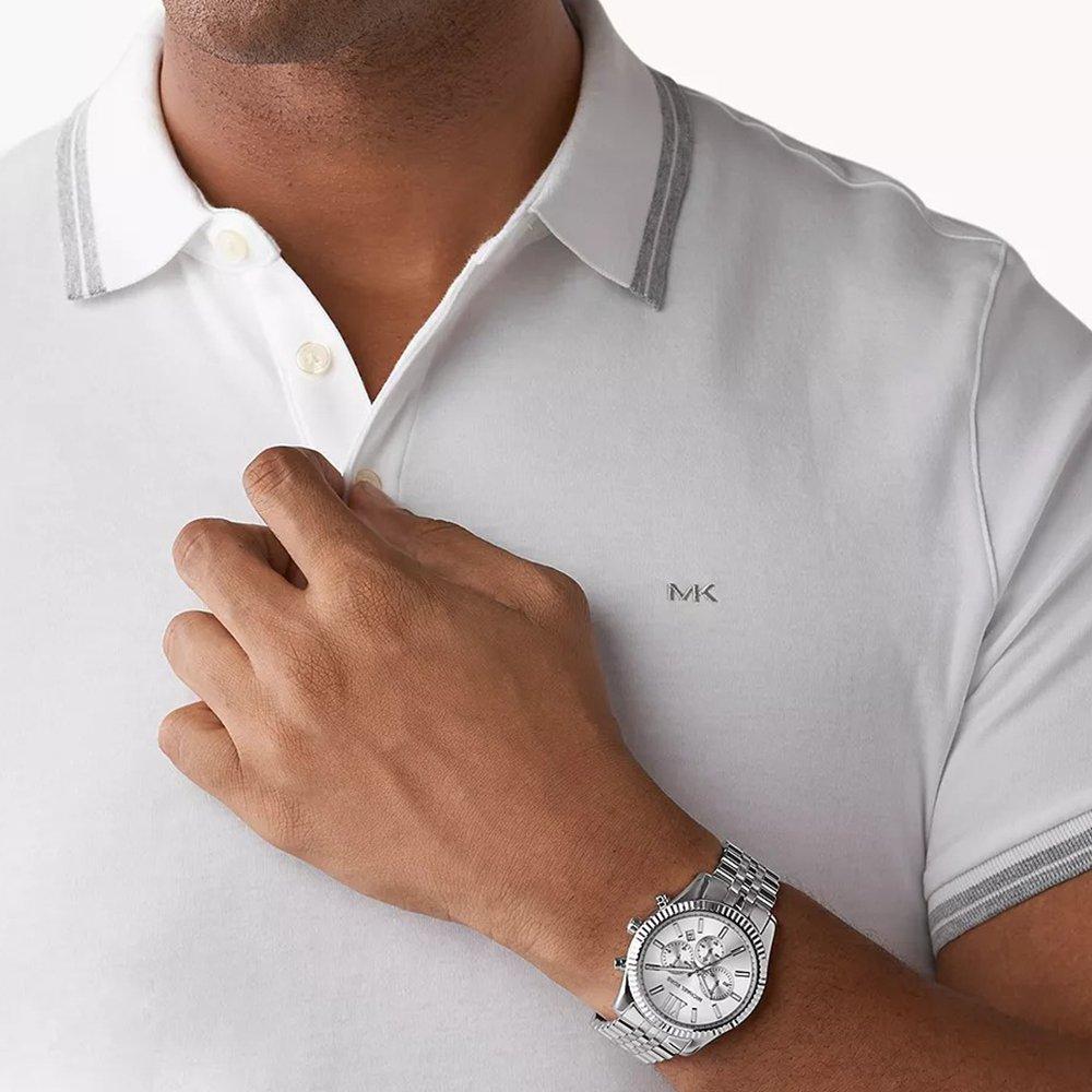 Michael Kors MK8405 Lexington Srebrny Zegarek Męski