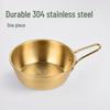 304 Stainless Steel Korean Rice Wine Bowl with Handle – Dipping Sauce Bowl, Hot Oil Pot, Snack Basket, BBQ Essential.
