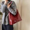 Vintage Pu Leather Women's Shoulder Bags Large Capacity Tote Bag Ladies Fashion Commuter Underarm Female Shoppping Handbags