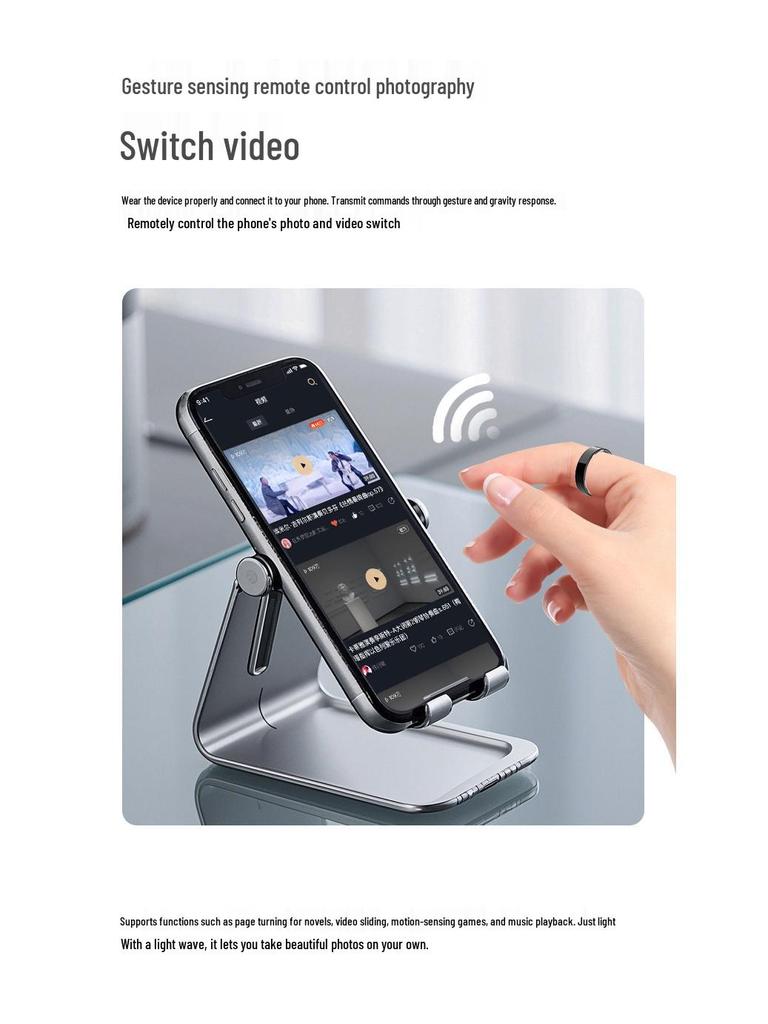 Cross-Border Bestseller Smart Ring: Heart Rate, Blood Oxygen, Sleep Monitoring, Waterproof, Remote Photo & Video Control.