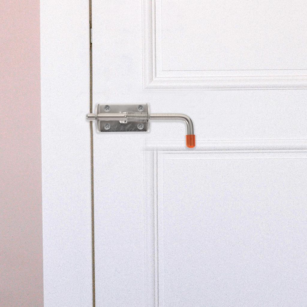 1 ks Robustní západka dveří Nerezová pružinová závora Pro branku plot Bezpečnost Venkovní vnitřní použití Odolný nerezavějící hardware