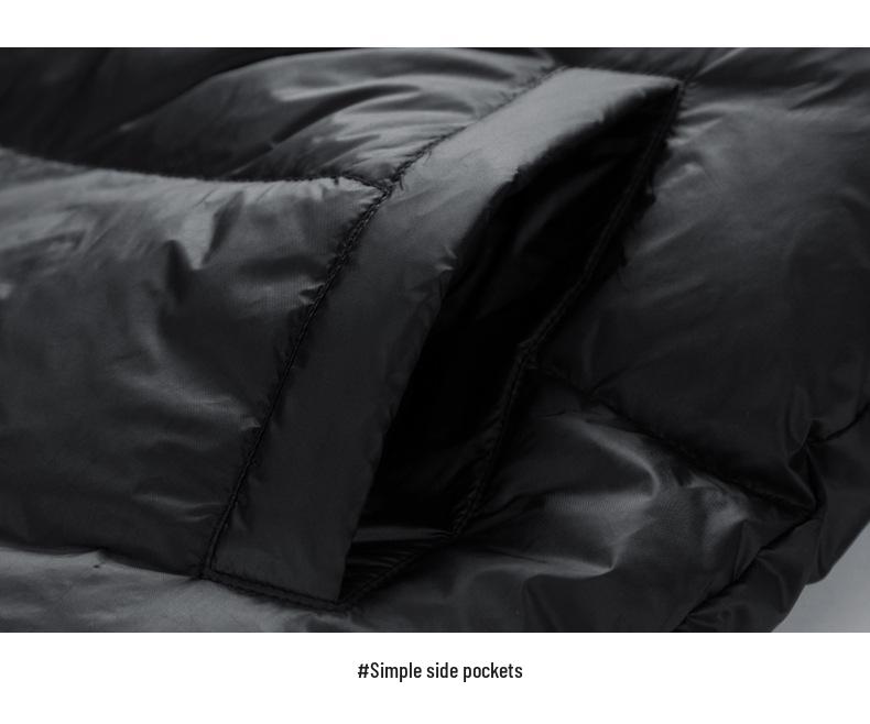 Mr. Cotton Men's Hooded Down Jacket - Thick White Duck Down for Warmth & Cold Protection in Winter