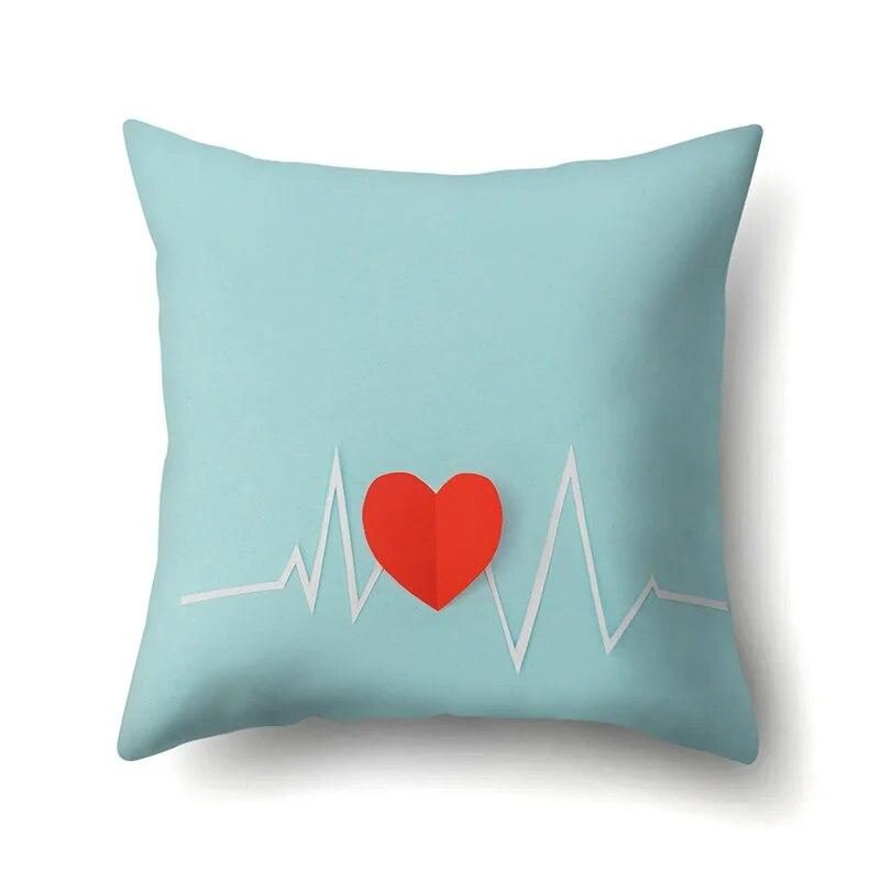 

Наволочка в виде персикового сердца для дома, гостиной, мягкая декоративная наволочка для дивана, наволочка для спальни 40x40cm