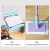 Effortlessly Cleaning Mini Sweeping Mop Flat Dust Mop with Auto Fabric Change 360°Rotation for Home Use Bathroom Mopping