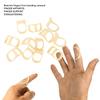 12pcs Oval Finger Splints 6 Sizes Strong Support Stretching Relaxing Oval Trigger Finger Splints for Mallet Arthritis Straightening
