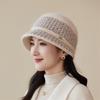 New in the elderly grandma basin hat outdoor thickened cold warm knitted hat fashion show small face wool hat women