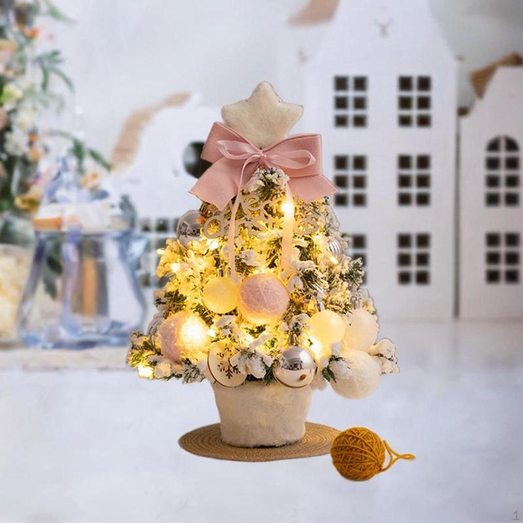 Mini Christmas Tree with Light Table Decoration for Living Room Porch Indoor