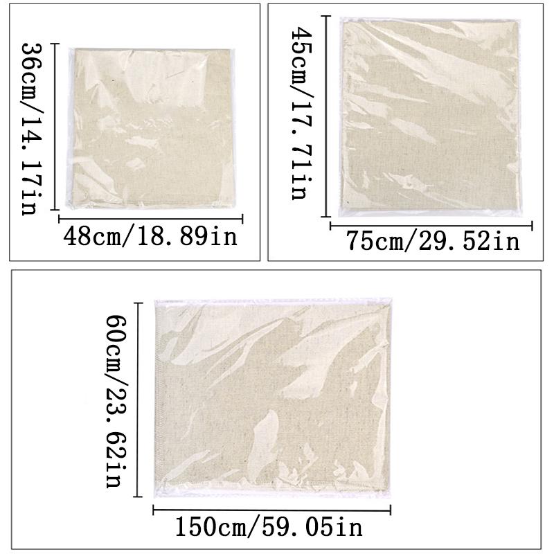 Linen  Dough Fermented Cloth Dough Bakers Pans  Dough Couche Pastry Proofing Cloth Baking French Bread Kitchen Tools
