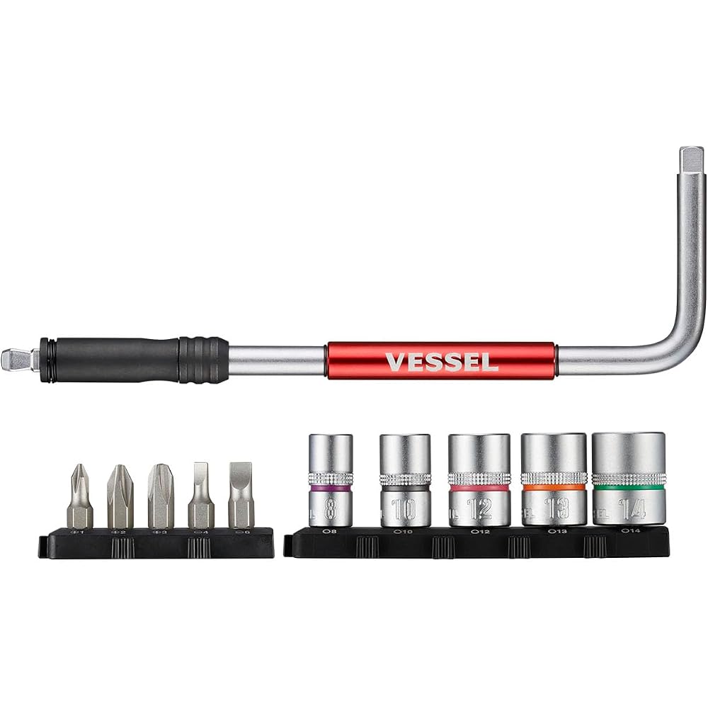 VESSEL (VESSEL) 2 Way Speed L Type Handle Bit/Socket Set SLH2-1