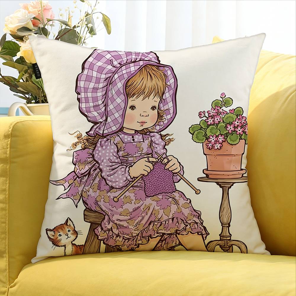 S-Sarah K-Kay Vintage Country   Various Sizes Square Pillow Case For Car Home Bedchamber Decor